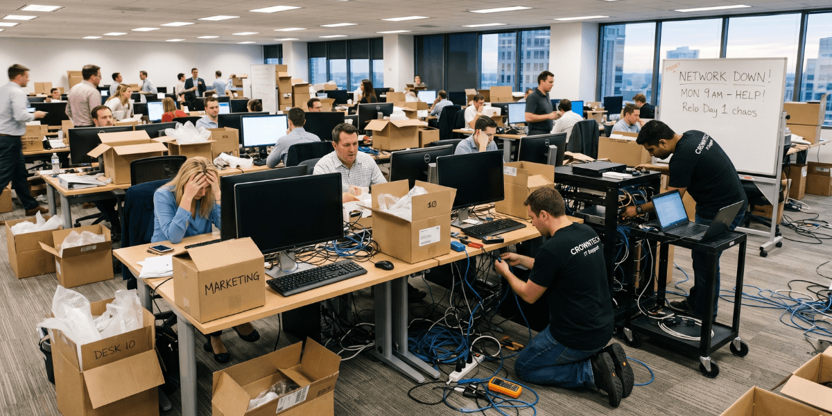 Post-Move Productivity Drop: The "Monday Morning Helpdesk Nightmare"