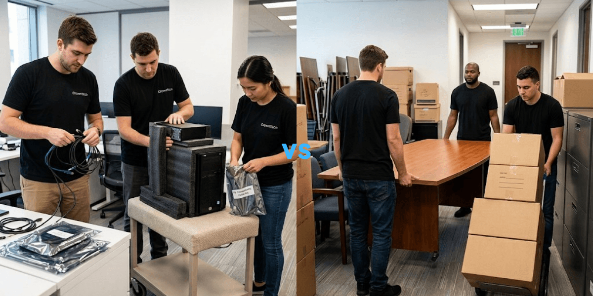 Desktop Relocation Services vs. General Office Movers: What’s the Difference?