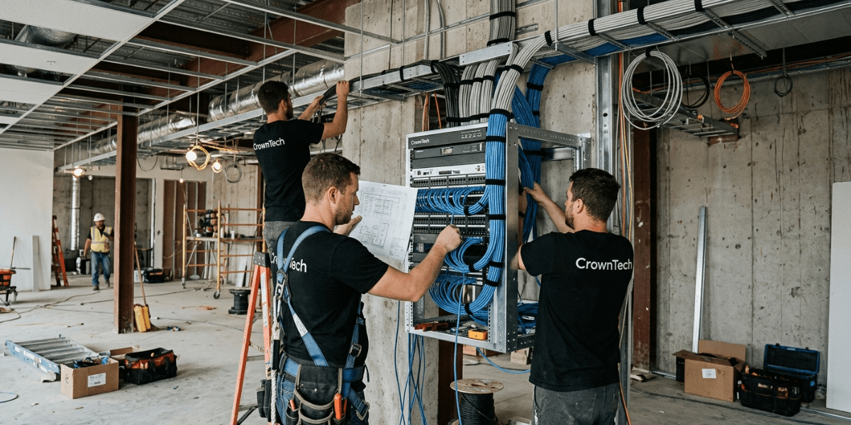 Step 3: Integrate IT Infrastructure and Structured Cabling Early (The CrownTECH Perspective)